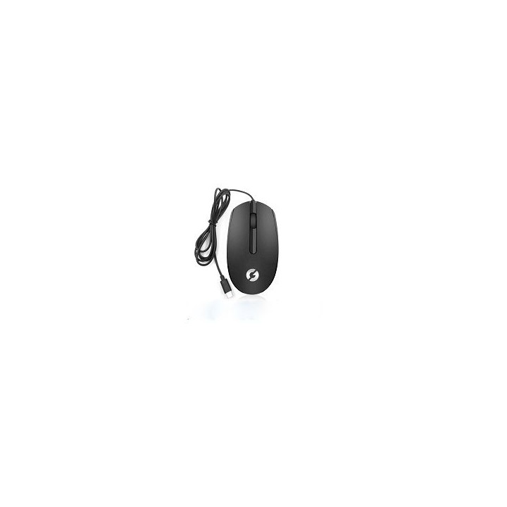 IGLOO MOUSE USB CABLATO TYPE-C BLACK